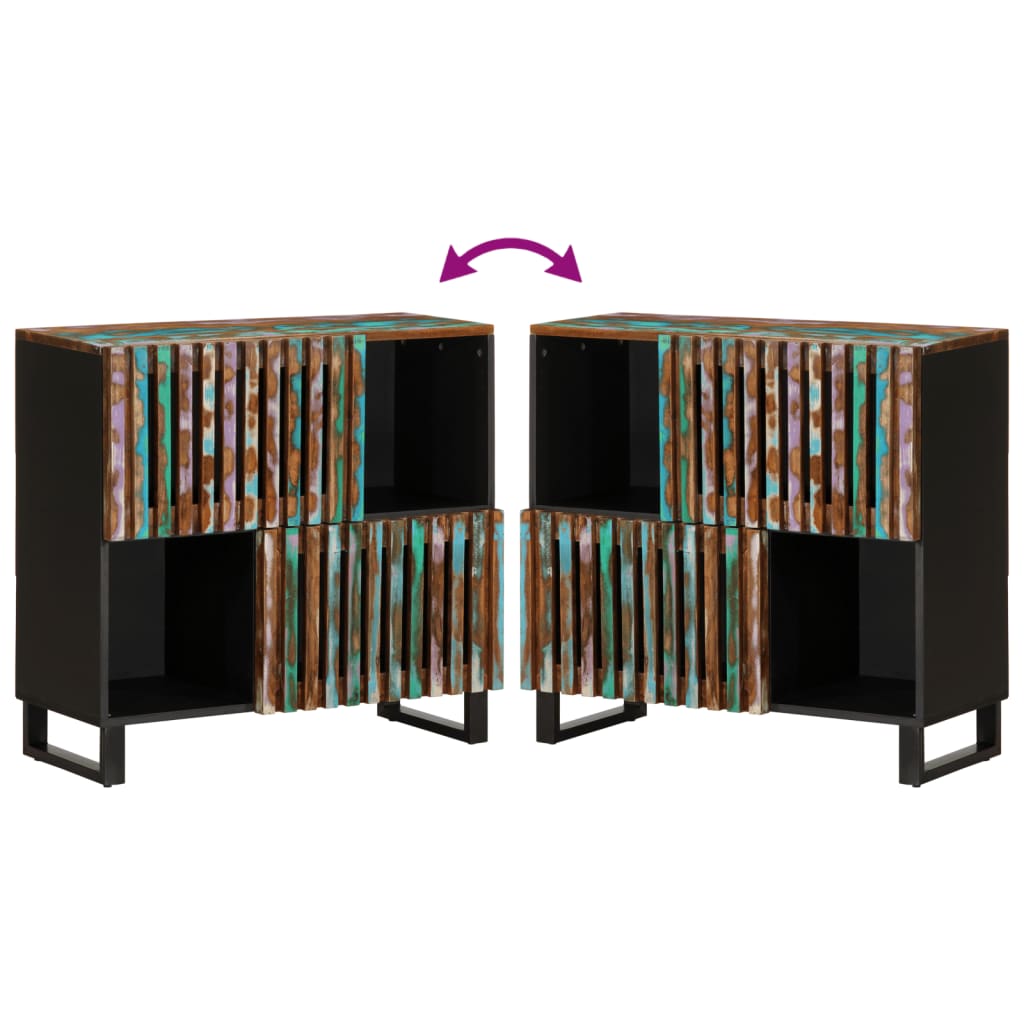 Sideboard 80x34x75 cm Massivholz Akazie