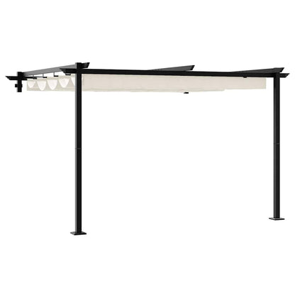 Wandmontierter Pavillon Creme Stahl
