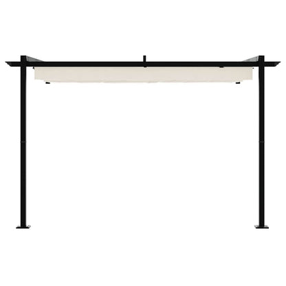 Wandmontierter Pavillon Creme Stahl