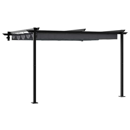 Wandmontierter Pavillon Anthrazit Stahl