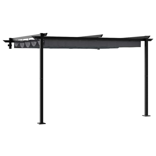 Wandmontierter Pavillon Anthrazit Stahl
