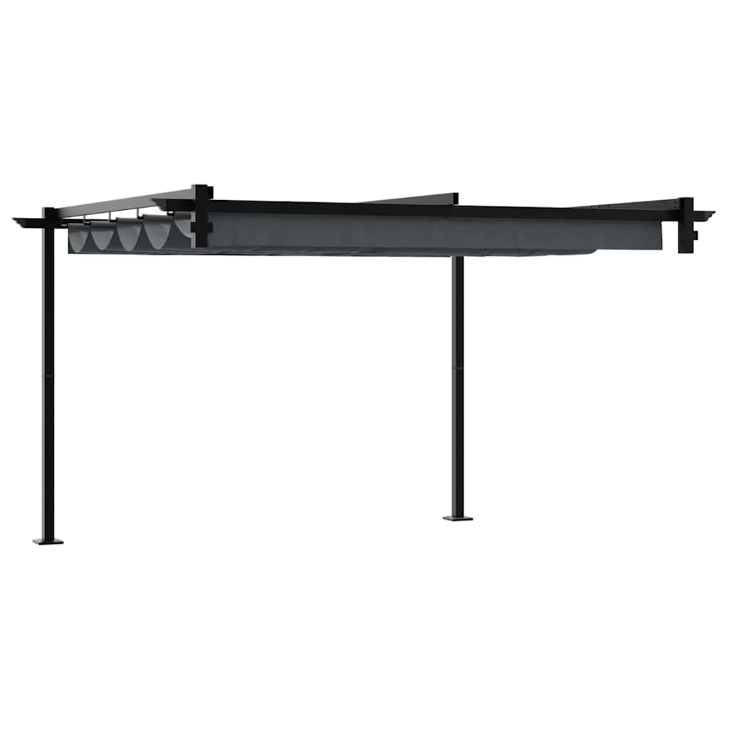 Wandmontierter Pavillon Anthrazit Stahl