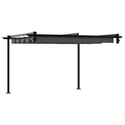 Wandmontierter Pavillon Anthrazit Stahl