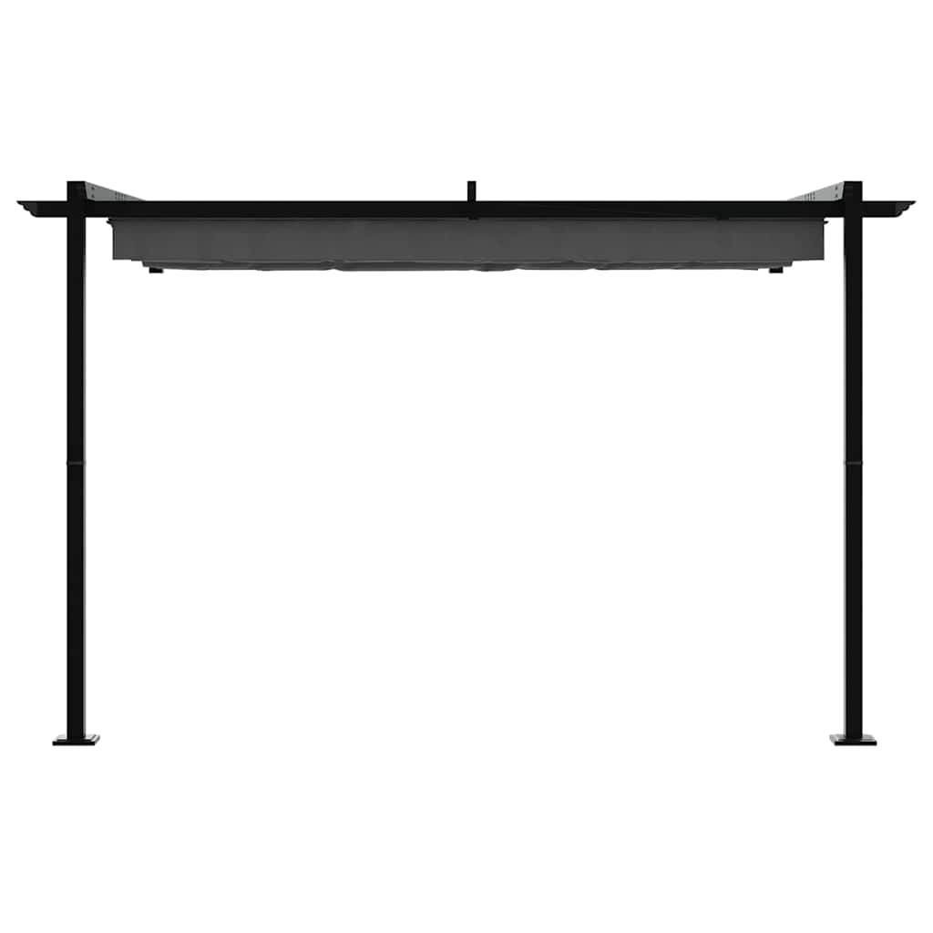 Wandmontierter Pavillon Anthrazit Stahl