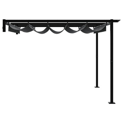 Wandmontierter Pavillon Anthrazit Stahl