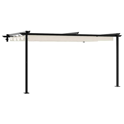 Wandmontierter Pavillon Creme Stahl