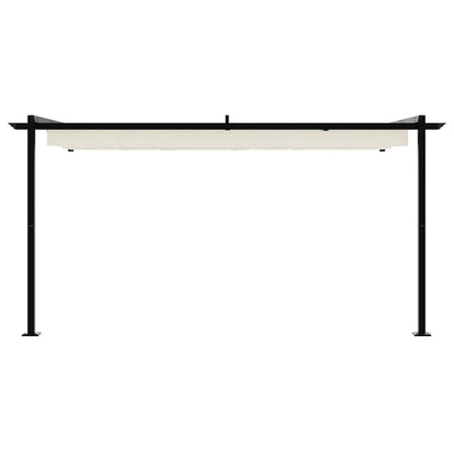 Wandmontierter Pavillon Creme Stahl