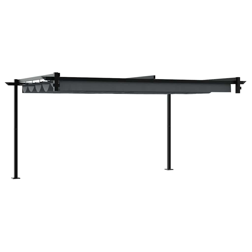 Wandmontierter Pavillon Anthrazit Stahl