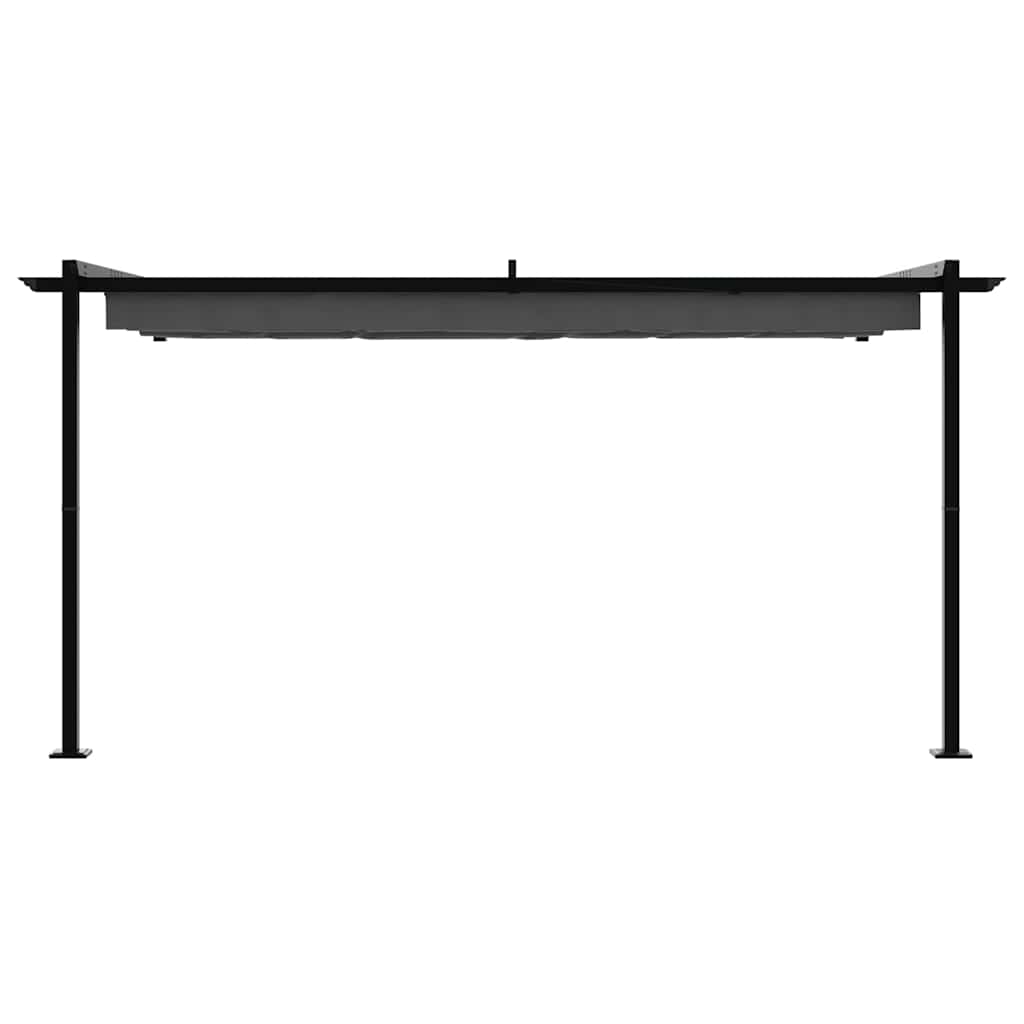 Wandmontierter Pavillon Anthrazit Stahl