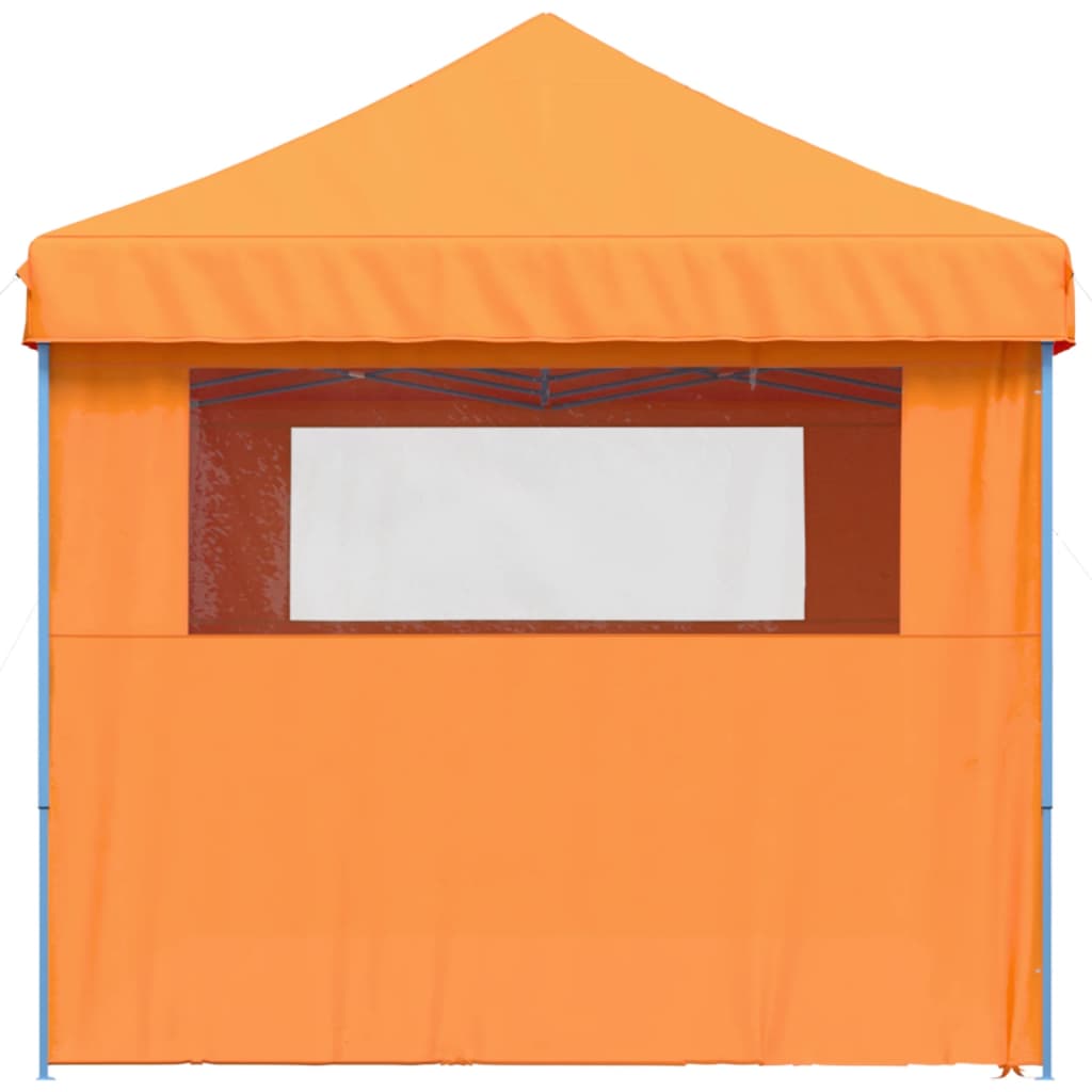 Partyzelt Faltbar Pop-Up mit 4 Seitenteilen Orange