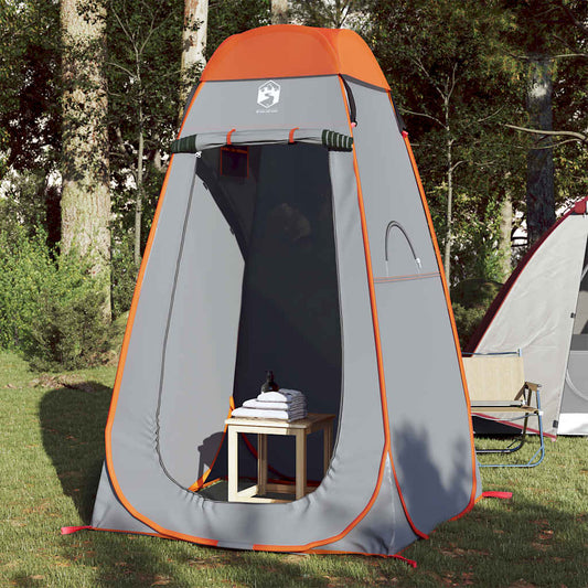 Sichtschutzzelt Grau und Orange Pop-Up Wasserdicht