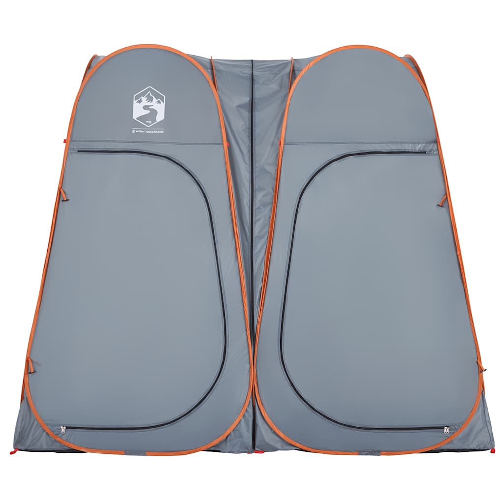 Sichtschutzzelt Grau und Orange Pop-Up Wasserdicht
