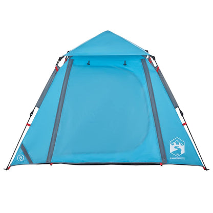 Kuppel-Campingzelt 4 Personen Blau Quick Release