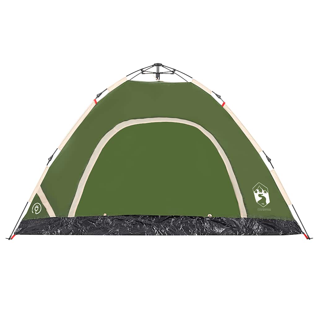 Campingzelt 4 Personen Grün Quick Release