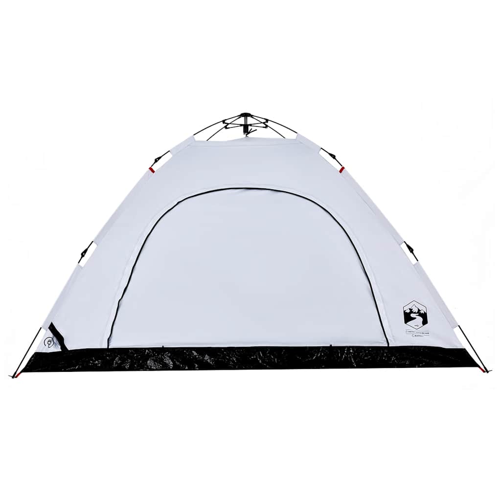 Campingzelt 5 Personen Weiß Verdunkelungsstoff Quick Release