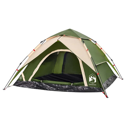 Kuppel-Campingzelt 4 Personen Grün Quick Release