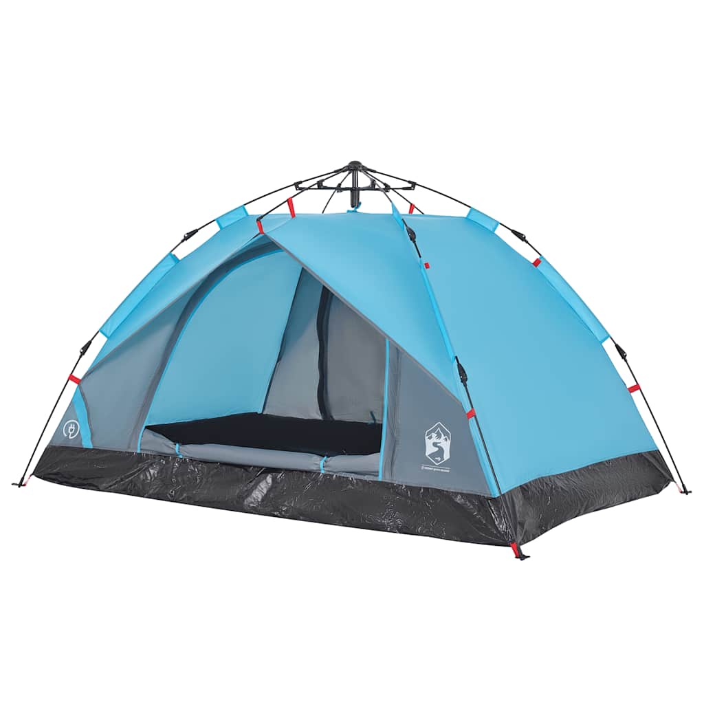 Kuppel-Campingzelt 2 Personen Blau Quick Release