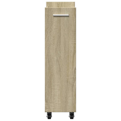 Schrank mit Rollen Sonoma-Eiche 60x22x79 cm Holzwerkstoff