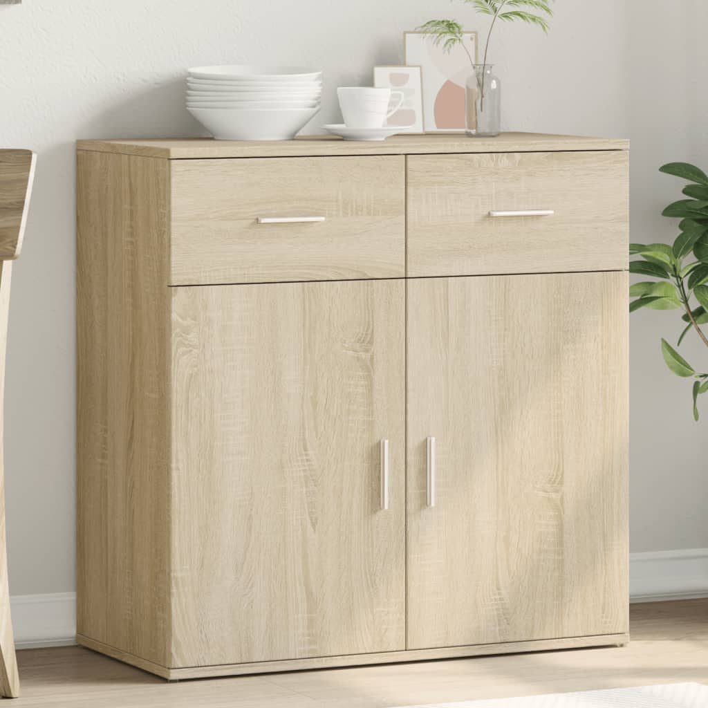 Sideboard Sonoma-Eiche 79x38x80 cm Holzwerkstoff