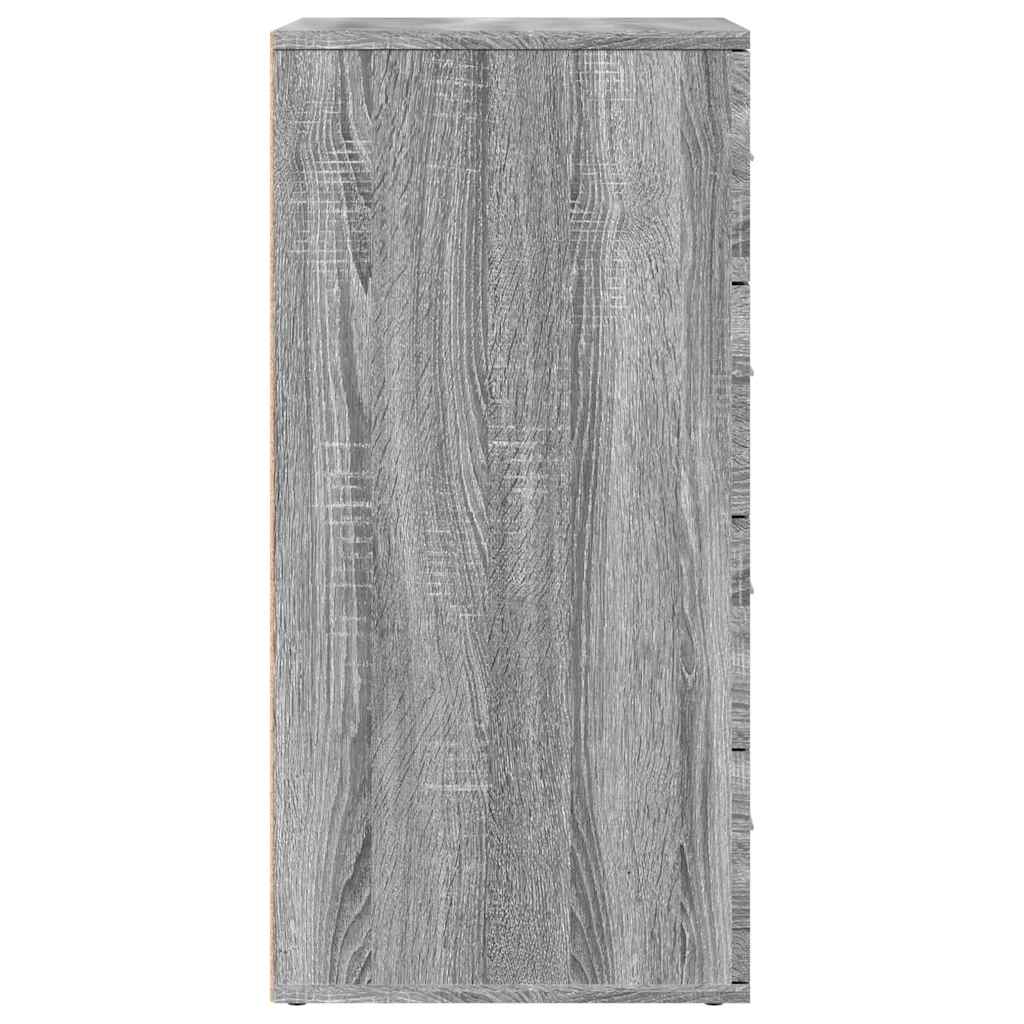 Sideboard Grau Sonoma 60x39x80 cm Holzwerkstoff