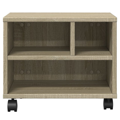 Druckerständer mit Rollen Sonoma-Eiche 41x32x34,5 cm