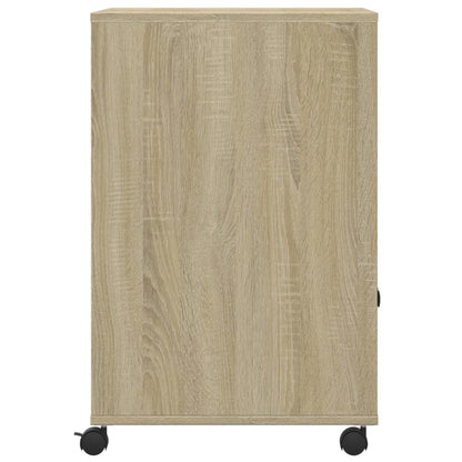 Druckerständer mit Rollen Sonoma-Eiche 60x48x74 cm