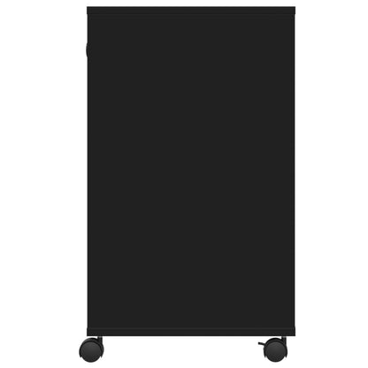 Druckerständer mit Rollen Schwarz 60x40x68,5 cm