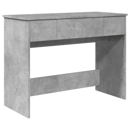 Schminktisch mit Spiegel Betongrau 100x45x76 cm