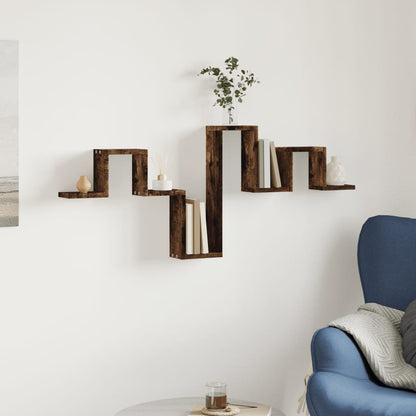 Wandregal Räuchereiche 104,5x10x43 cm Holzwerkstoff