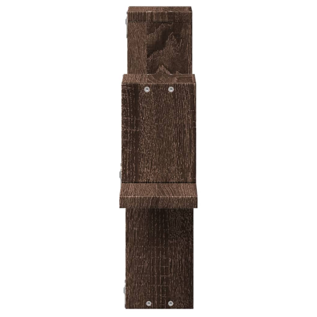 Wandregal Braun Eichen-Optik 104,5x10x43 cm Holzwerkstoff