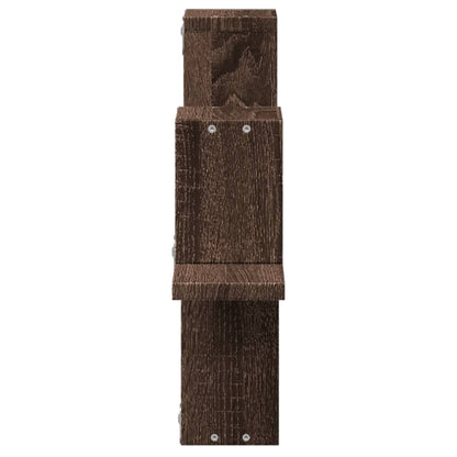 Wandregal Braun Eichen-Optik 104,5x10x43 cm Holzwerkstoff