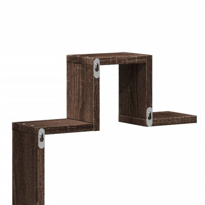 Wandregal Braun Eichen-Optik 104,5x10x43 cm Holzwerkstoff