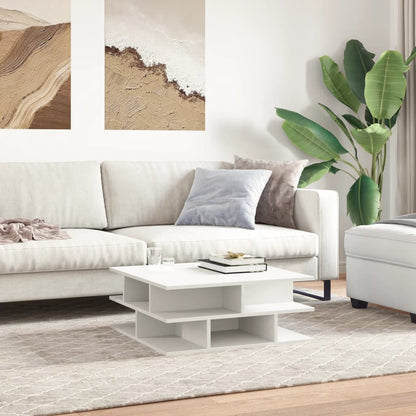 Sofabord Hvid 70x70x29 cm Træ Materiale