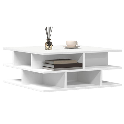Sofabord Hvid 70x70x29 cm Træ Materiale