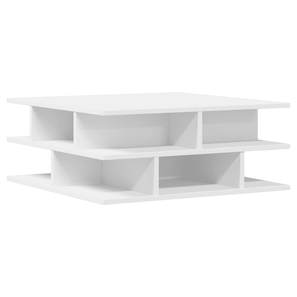 Sofabord Hvid 70x70x29 cm Træ Materiale