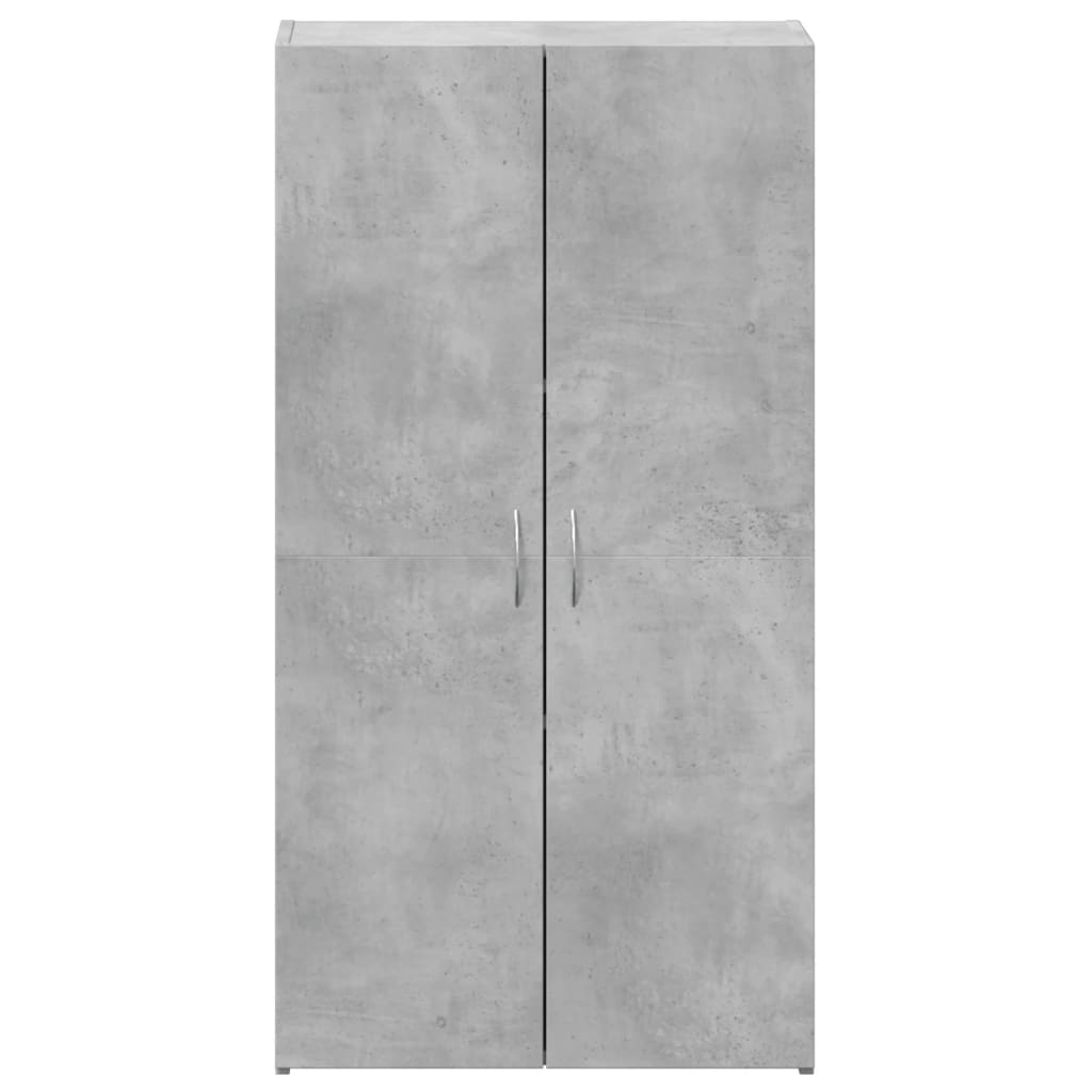 Aktenschrank Betongrau 60x32x115 cm Holzwerkstoff