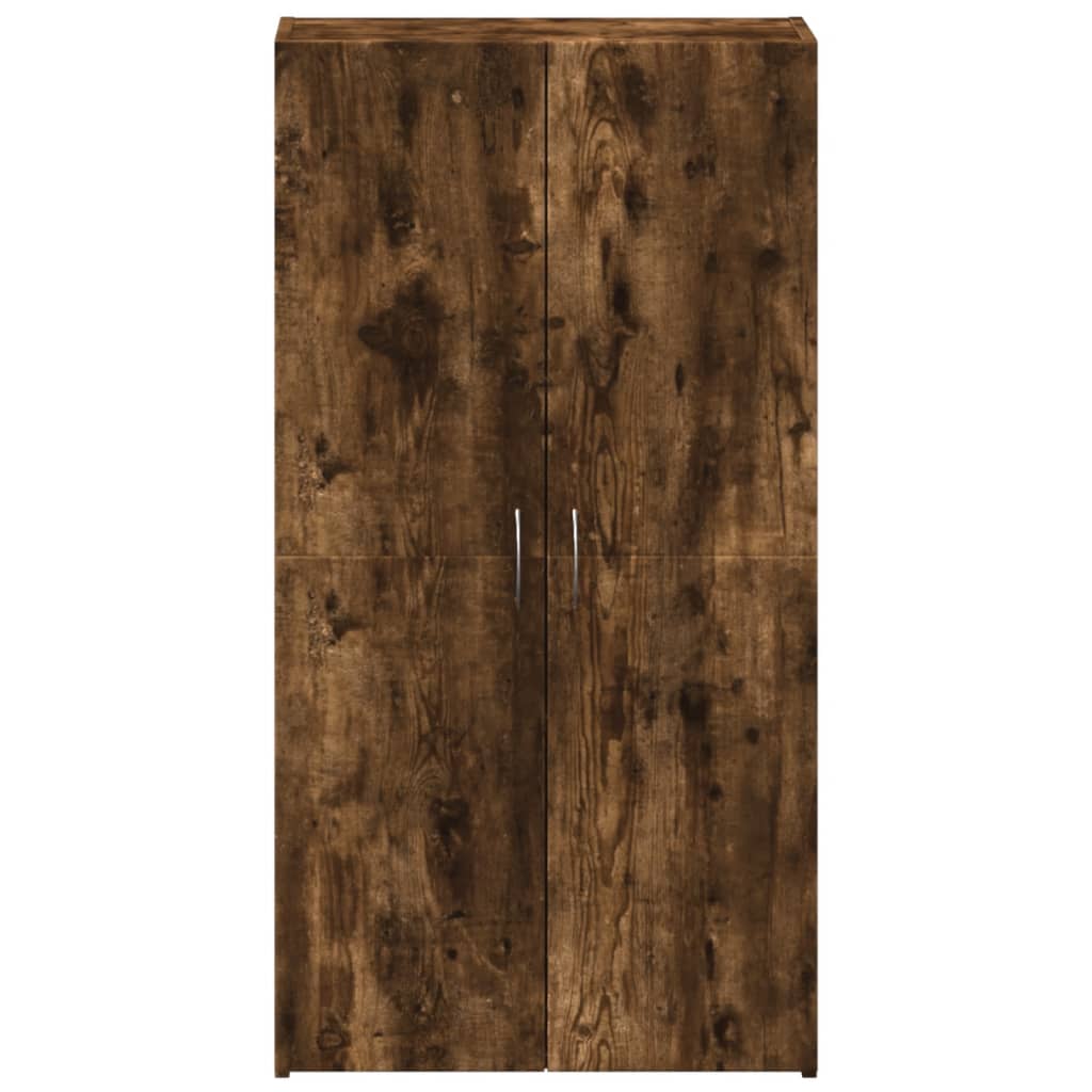Aktenschrank Räuchereiche 60x32x115 cm Holzwerkstoff