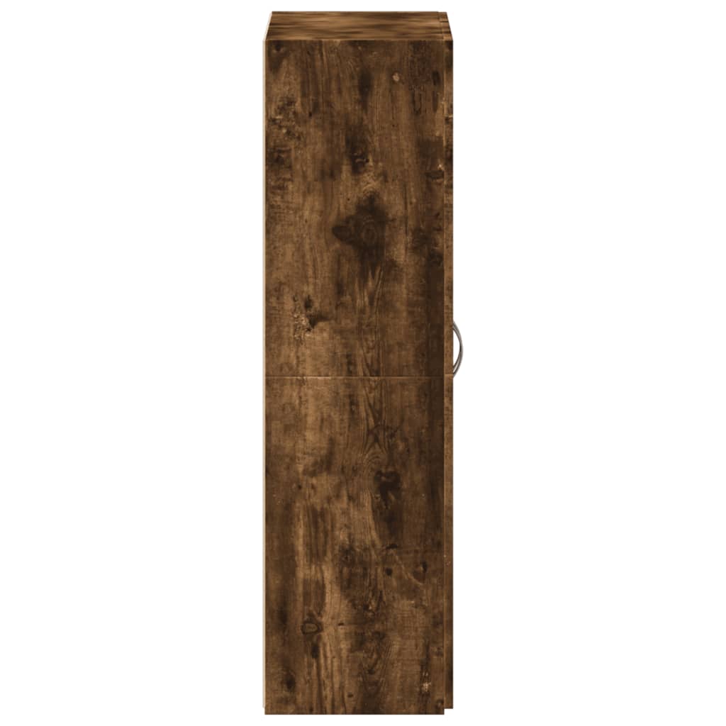 Aktenschrank Räuchereiche 60x32x115 cm Holzwerkstoff