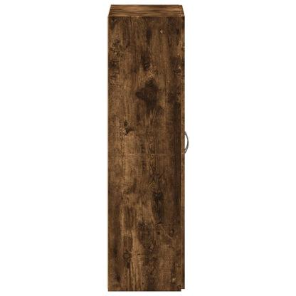 Aktenschrank Räuchereiche 60x32x115 cm Holzwerkstoff