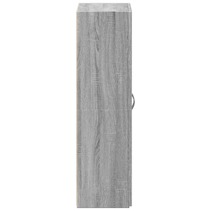 Aktenschrank Grau Sonoma 60x32x115 cm Holzwerkstoff