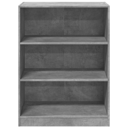 Garderobe Beton Grå 77x48x102 cm Træ Materiale