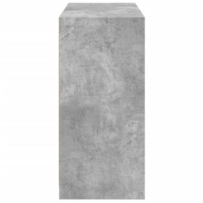 Garderobe Beton Grå 77x48x102 cm Træ Materiale