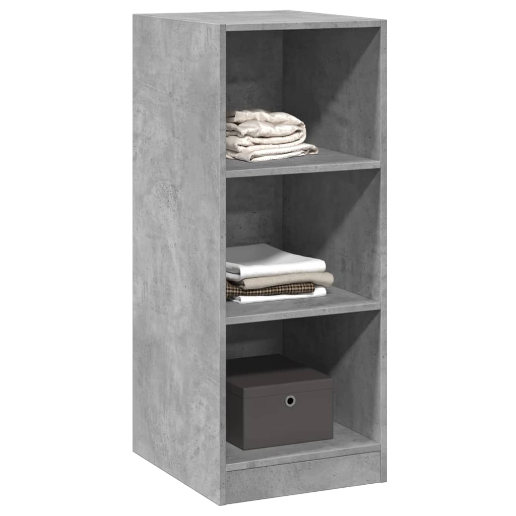 Garderobe Beton Grå 48x41x102 cm Træ Materiale