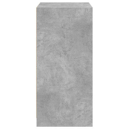 Garderobe Beton Grå 48x41x102 cm Træ Materiale