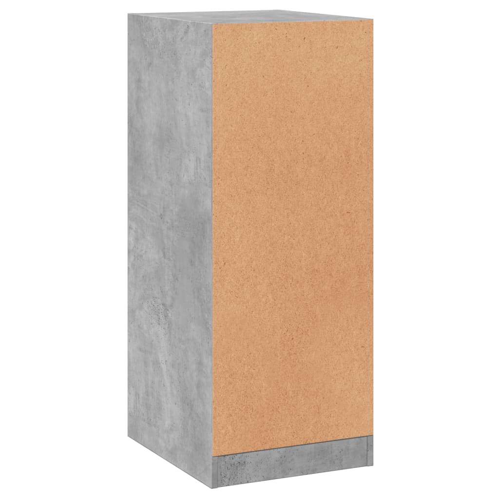Garderobe Beton Grå 48x41x102 cm Træ Materiale