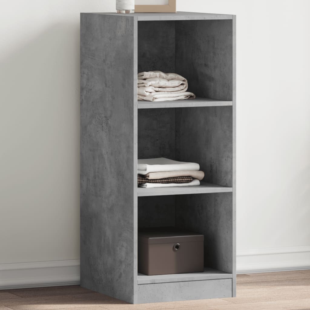 Garderobe Beton Grå 48x41x102 cm Træ Materiale