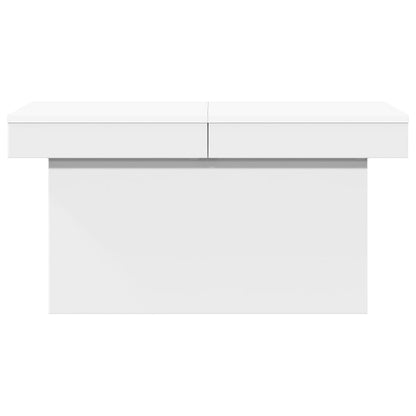 Sofabord Hvid 80x55x40 cm Træ Materiale