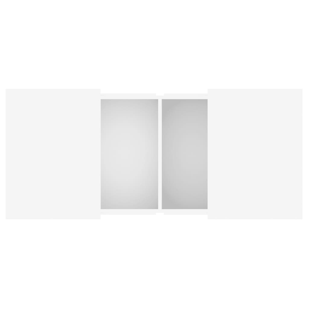 Sofabord Hvid 80x55x40 cm Træ Materiale