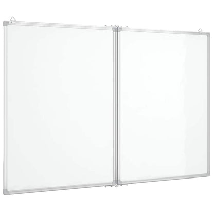 Magnetisches Whiteboard Klappbar 100x80x1,7 cm Aluminium