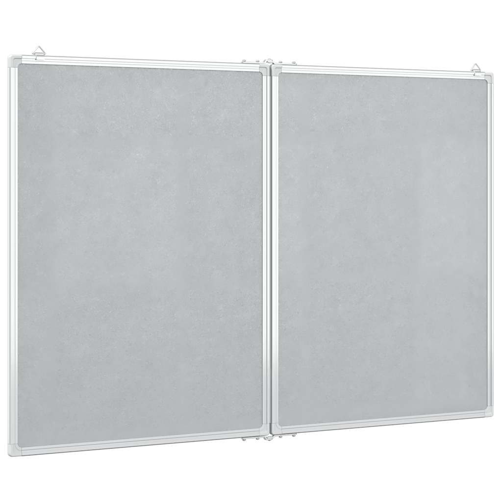 Magnetisches Whiteboard Klappbar 100x80x1,7 cm Aluminium